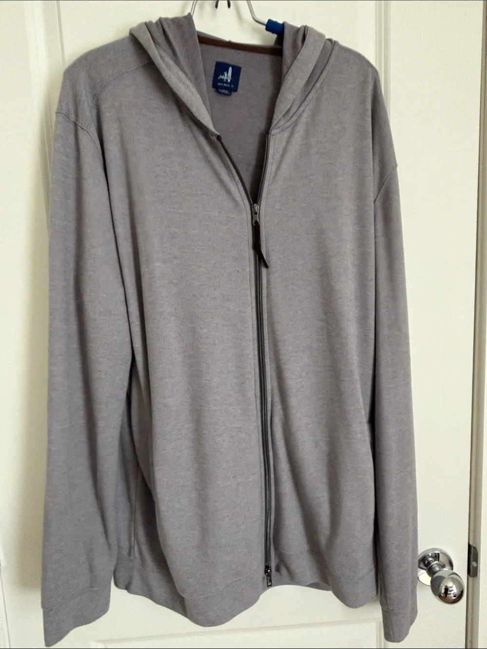Men's Lightweight Zip-Up Hoodie - Gray